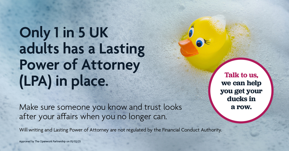 LPA post 2 - Only 1 in 5 UK adults has a Lasting Power of Attorney in place..jpg
